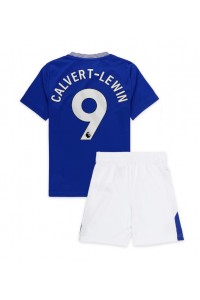 Everton Dominic Calvert-Lewin #9 Jalkapallovaatteet Lasten Kotipeliasu 2024-25 Lyhythihainen (+ Lyhyet housut)